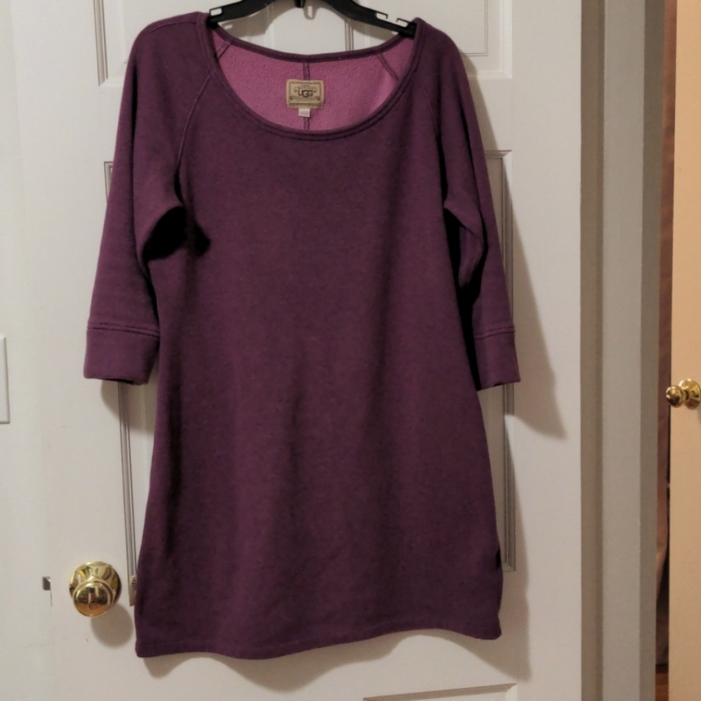 UGG 3/4 Sleeve Sweatshirt Dress Tunic Nightgown
